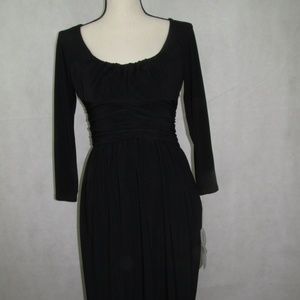 Nine West Dress Size 6 Color Black Stretch Sleeves